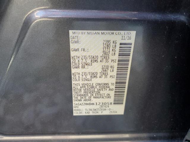 2017 NISSAN MURANO S - 5N1AZ2MH8HN123058