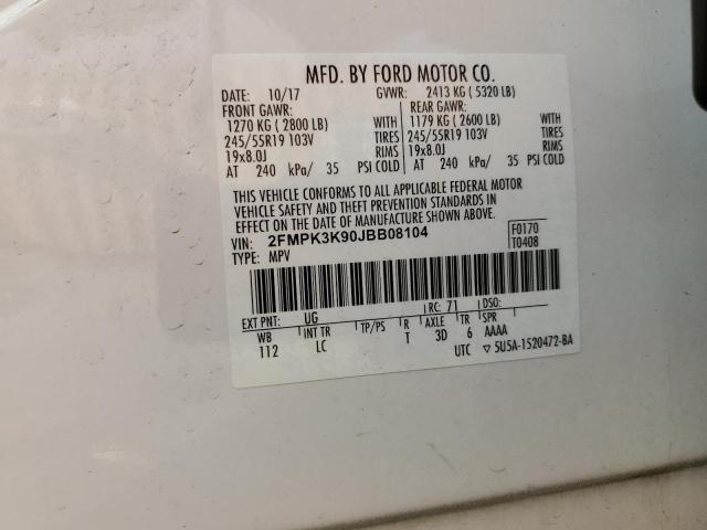 2018 FORD EDGE TITAN - 2FMPK3K90JBB08104