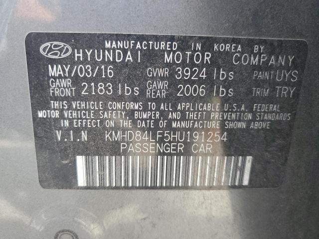 2017 HYUNDAI ELANTRA SE - KMHD84LF5HU191254