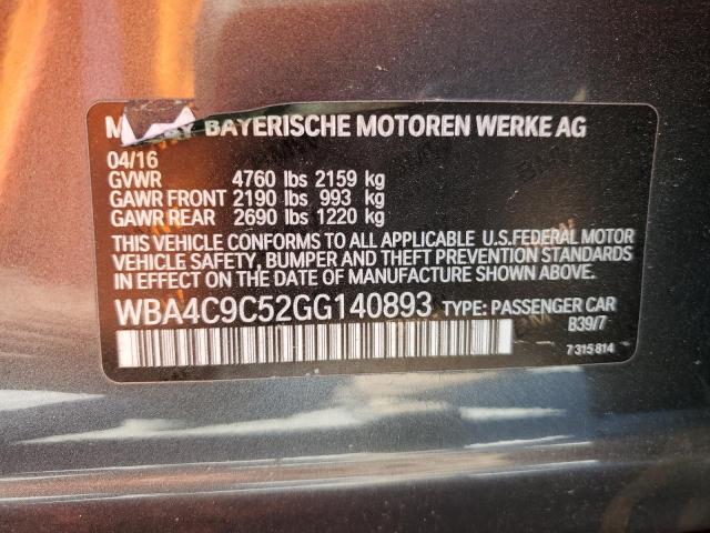 2016 BMW 428 XI GRA - WBA4C9C52GG140893