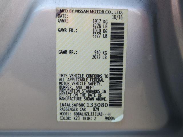 2017 NISSAN ALTIMA 2.5 - 1N4AL3AP6HC133080