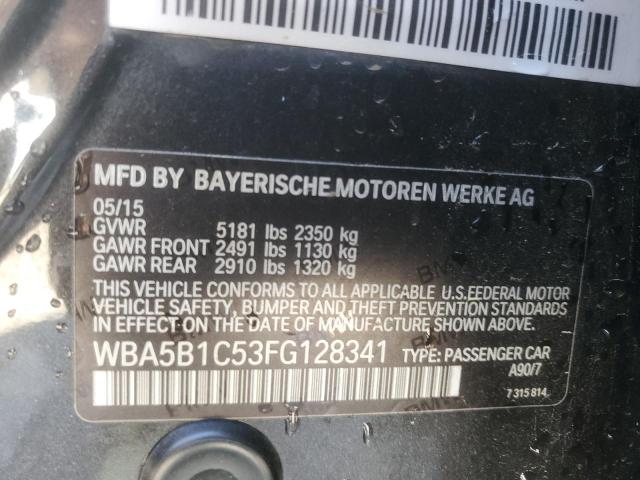 2015 BMW 535 I WBA5B1C53FG128341