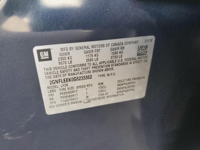 2016 CHEVROLET EQUINOX LS - 2GNFLEEK0G6233362