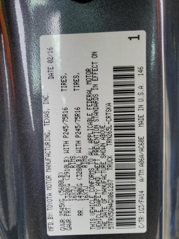 2016 TOYOTA TACOMA ACC - 5TFRX5GN4GX061287
