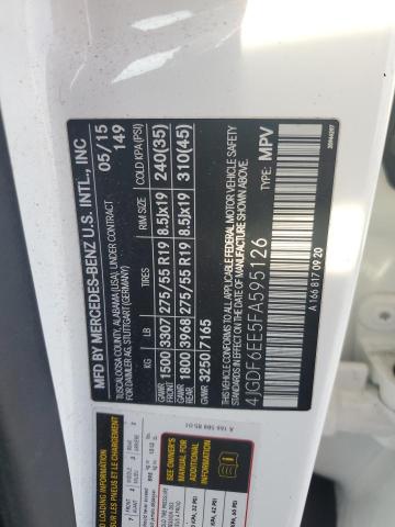 2015 MERCEDES-BENZ GL 450 4MA - 4JGDF6EE5FA595126