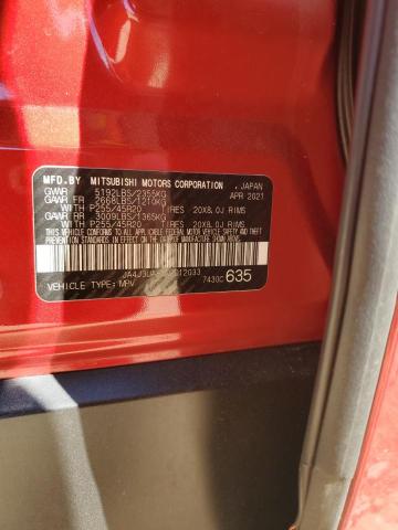 2022 MITSUBISHI OUTLANDER - JA4J3UA81NZ012033