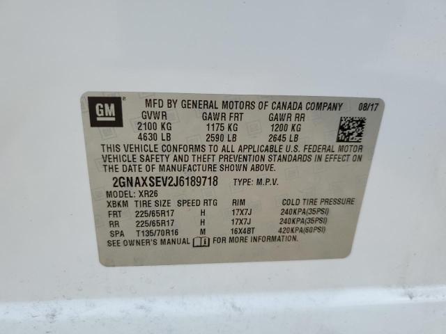 2018 CHEVROLET EQUINOX LT - 2GNAXSEV2J6189718
