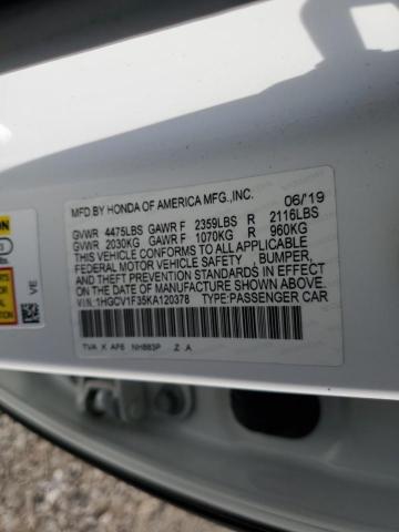 2019 HONDA ACCORD SPO - 1HGCV1F35KA120378