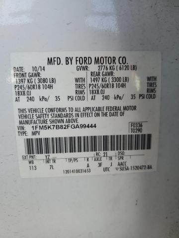 2015 FORD EXPLORER - 1FM5K7B82FGA99444