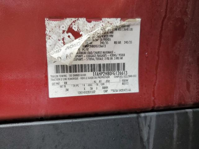 2015 FORD TAURUS SEL 1FAHP2H80FG126613
