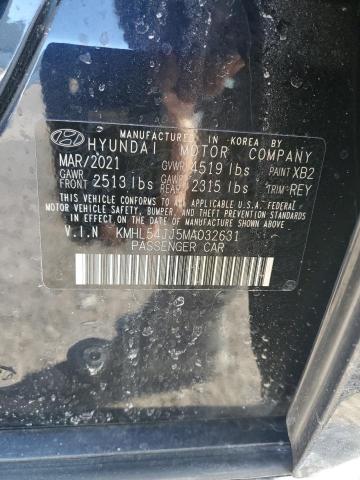 2021 HYUNDAI SONATA HYB KMHL54JJ5MA032631