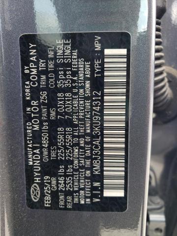 2019 HYUNDAI TUCSON LIM - KM8J3CAL3KU974312