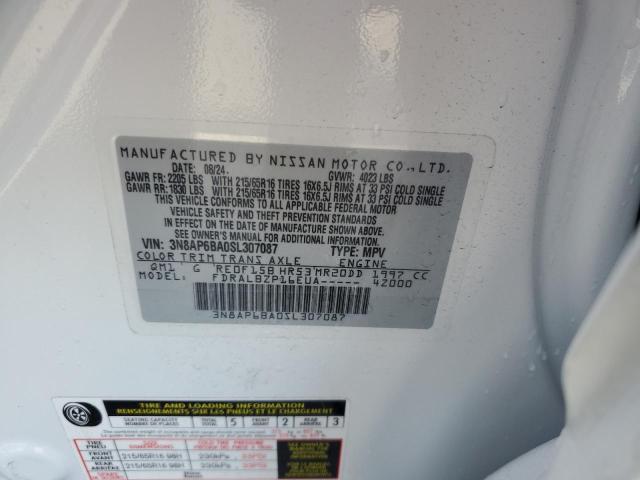 2025 NISSAN KICKS S 3N8AP6BA0SL307087