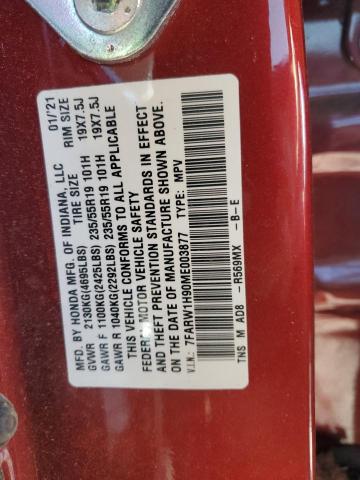 2021 HONDA CR-V TOURI - 7FARW1H90ME003877