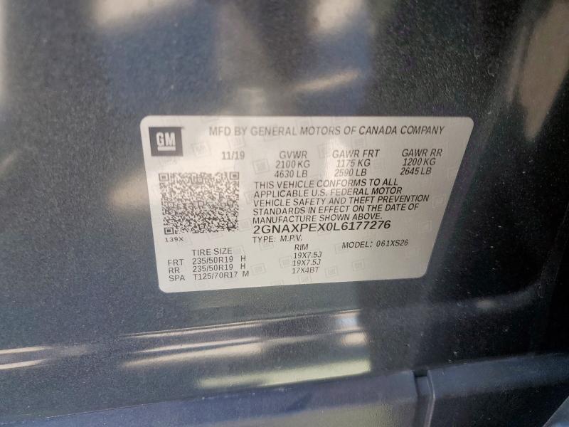 2020 CHEVROLET EQUINOX PR - 2GNAXPEX0L6177276