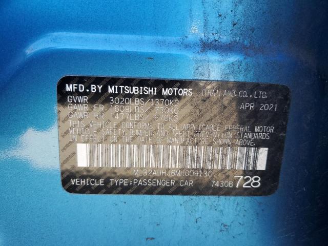2021 MITSUBISHI MIRAGE ES - ML32AUHJ6MH009130