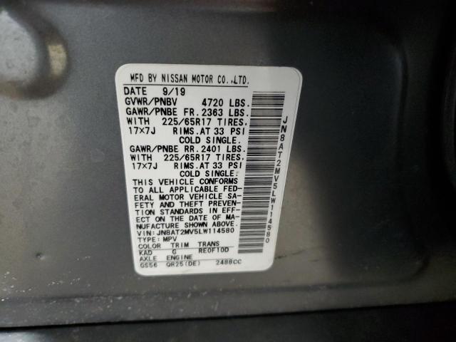 2020 NISSAN ROGUE S - JN8AT2MV5LW114580