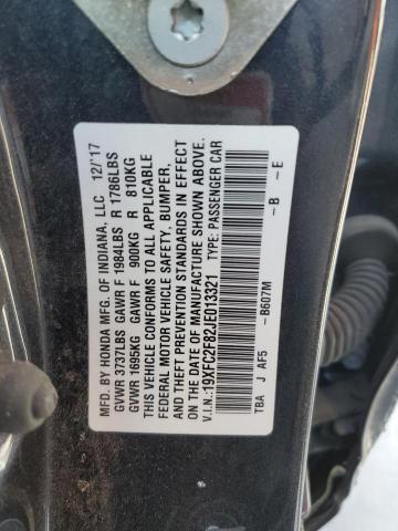 2018 HONDA CIVIC EX - 19XFC2F82JE013321