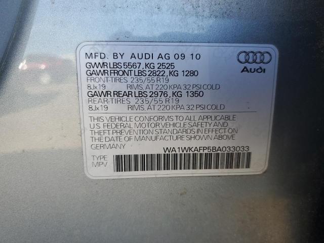 wa1wkafp5ba033033 - 2011 Audi q5 prestige - #48439575