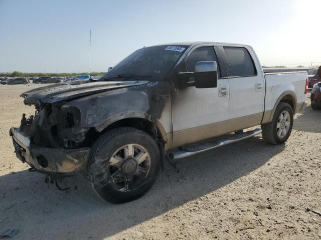 FORD F150 SUPER 2007 white crew pic flexible fuel 1FTPW14V07KC96435 photo #1
