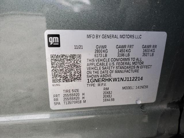2022 CHEVROLET TRAVERSE L - 1GNERHKW1NJ112214