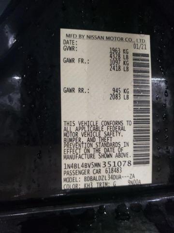 2021 NISSAN ALTIMA S - 1N4BL4BV5MN351078
