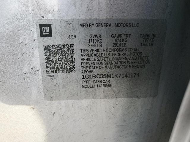 2019 CHEVROLET CRUZE LS - 1G1BC5SM1K7141174