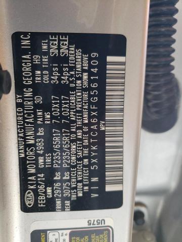 2015 KIA SORENTO LX - 5XYKTCA6XFG561409