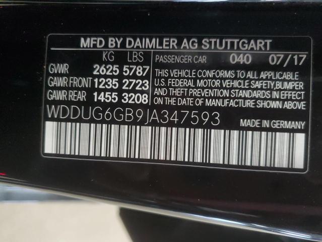 2018 MERCEDES-BENZ S 450 WDDUG6GB9JA347593