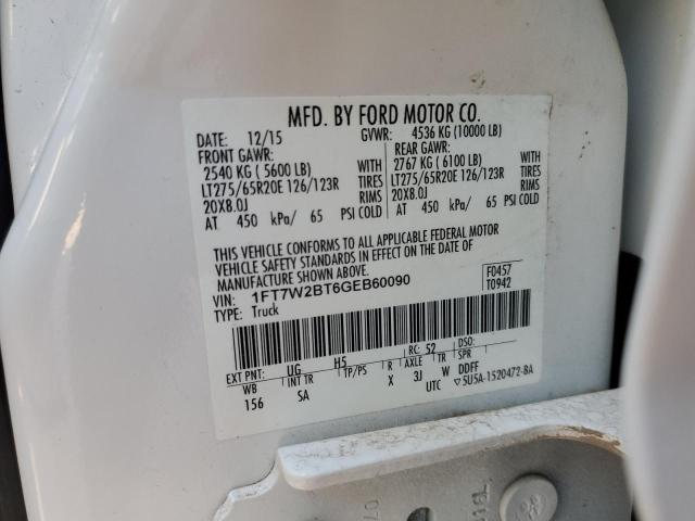 2016 FORD F250 SUPER - 1FT7W2BT6GEB60090