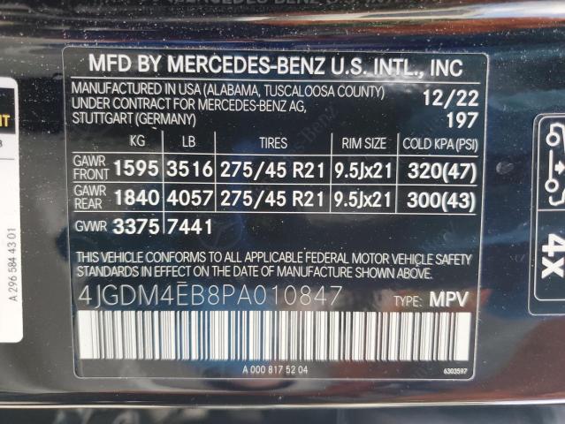 2023 MERCEDES-BENZ EQS SUV 58 - 4JGDM4EB8PA010847
