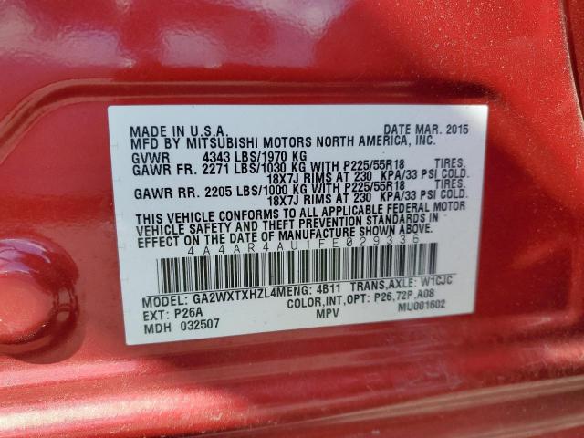 2015 MITSUBISHI OUTLANDER - 4A4AR4AU1FE029336