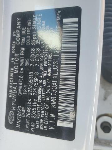 2020 HYUNDAI TUCSON LIM - KM8J33ALXLU231129