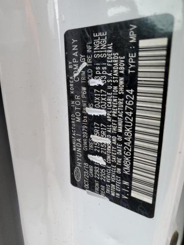 2019 HYUNDAI KONA SEL - KM8K62AA8KU247624