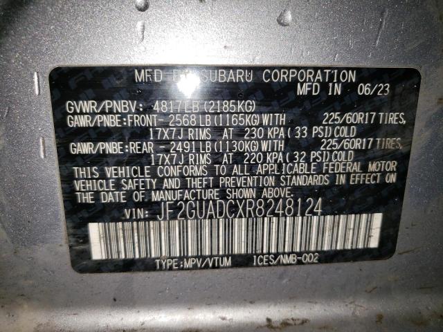 2024 SUBARU CROSSTREK - JF2GUADCXR8248124