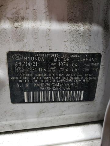 2021 HYUNDAI IONIQ SE - KMHC75LCXMU257091