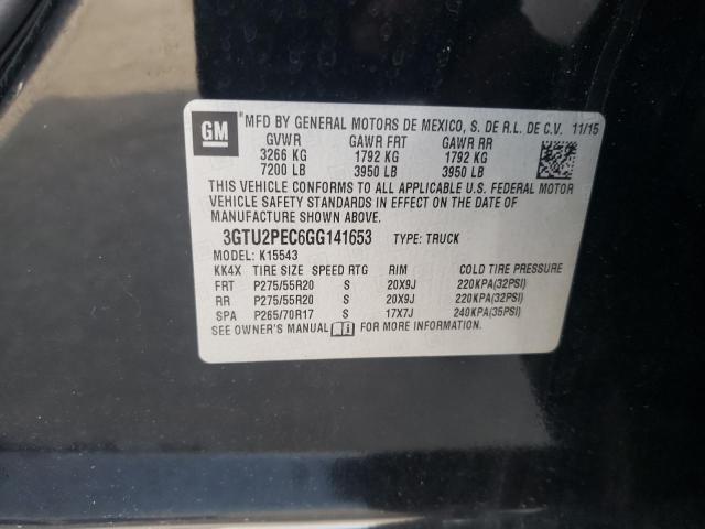 2016 GMC SIERRA K15 - 3GTU2PEC6GG141653