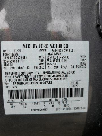 2024 FORD EXPLORER X - 1FMSK8DH1RGA04723
