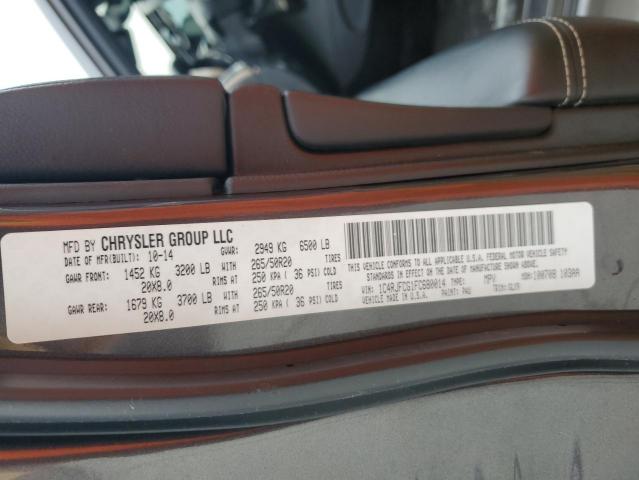 2015 JEEP GRAND CHER - 1C4RJFCG1FC680014