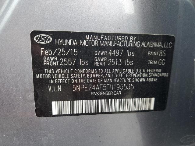 2015 HYUNDAI SONATA SE - 5NPE24AF5FH195535