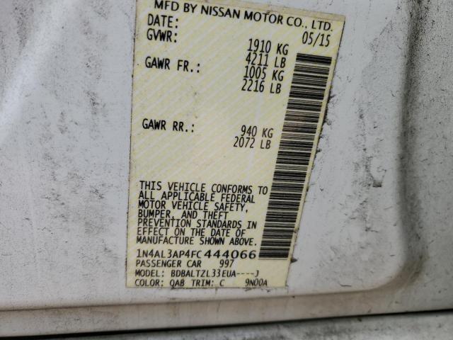 2015 NISSAN ALTIMA 2.5 - 1N4AL3AP4FC444066