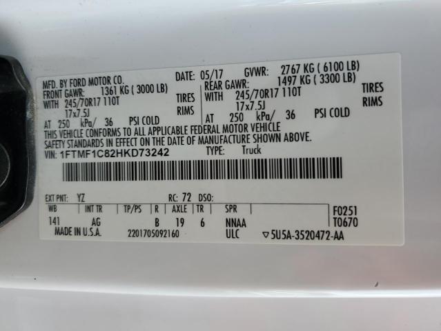2017 FORD F150 - 1FTMF1C82HKD73242