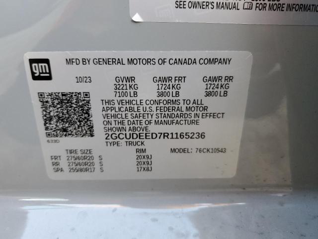 2024 CHEVROLET SILVERADO - 2GCUDEED7R1165236