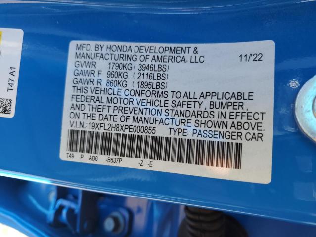 2023 HONDA CIVIC SPOR - 19XFL2H8XPE000855