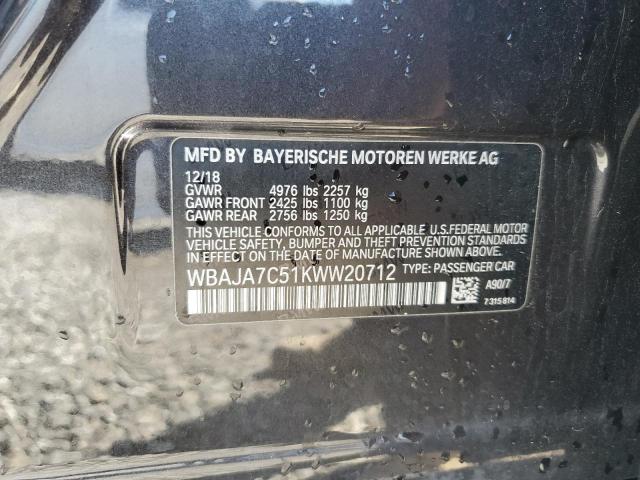 2019 BMW 530 XI - WBAJA7C51KWW20712