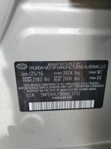 2017 HYUNDAI ELANTRA SE - 5NPD84LF5HH013732