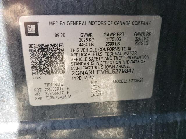 2020 CHEVROLET EQUINOX LS - 2GNAXHEV6L6279847