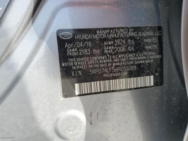 2017 HYUNDAI ELANTRA SE - 5NPD74LF5HH051089