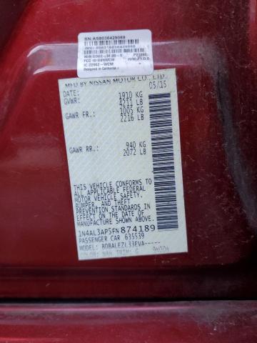 2015 NISSAN ALTIMA 2.5 - 1N4AL3AP5FN874189