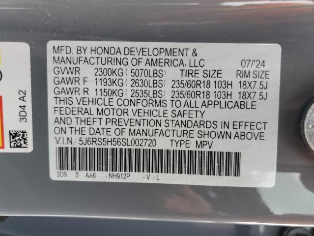 2025 HONDA CR-V SPORT 5J6RS5H56SL002720